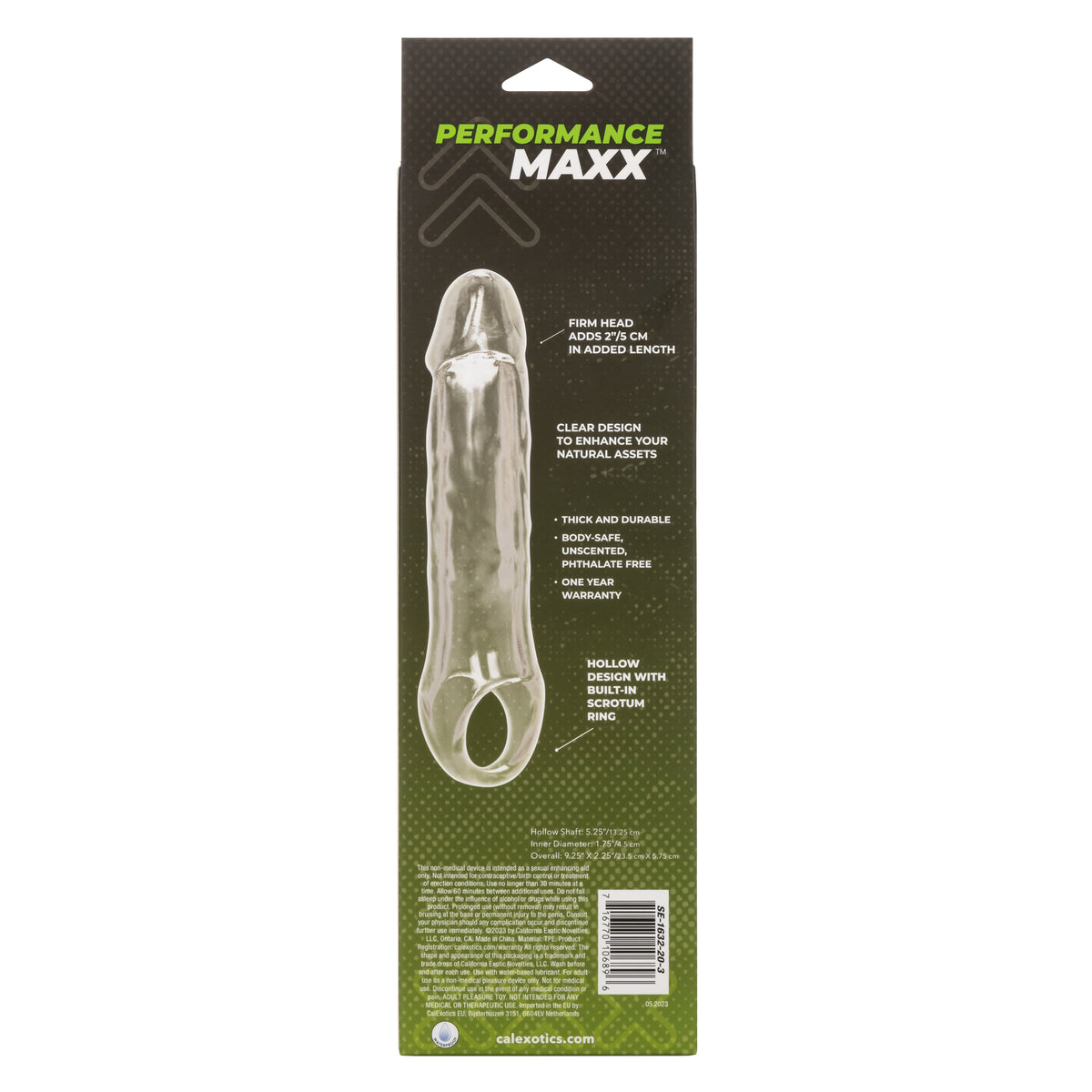 CalExotics Performance Maxx Clear Extension 7.5 Inches – Clear Penis Extension > Sex Toys For Men > Penis Sleeves