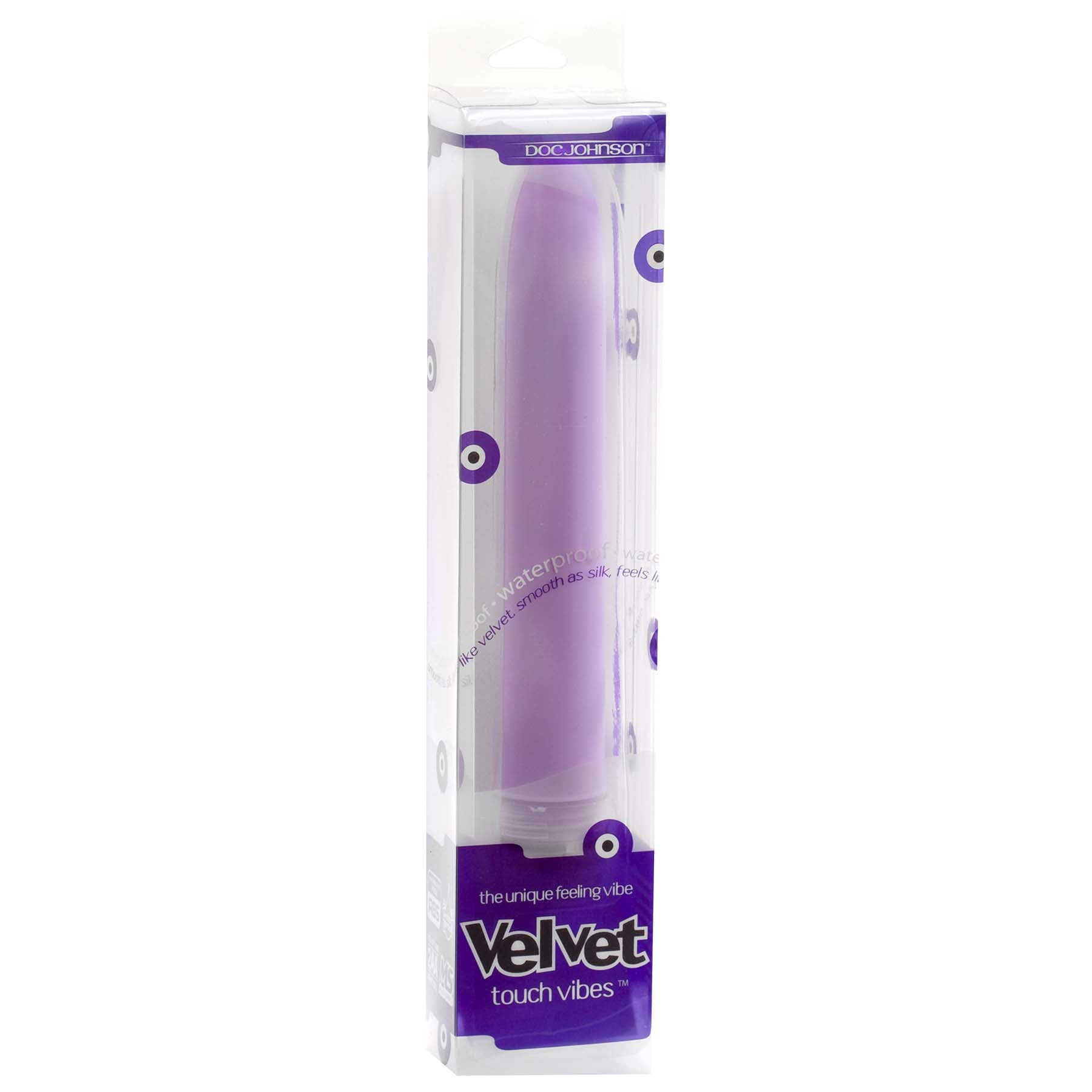 Velvet Touch Vibe Lavender 10 Inch Waterproof Vibrator Purple Finger Stimulator