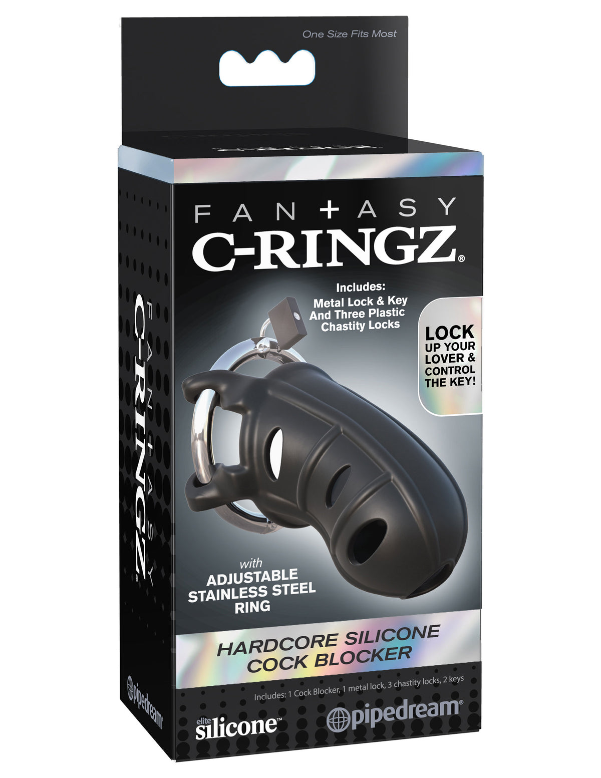 C Ringz Hardcore Silicone Cock Blocker Chastity Cage > Bondage Gear > Male Chastity