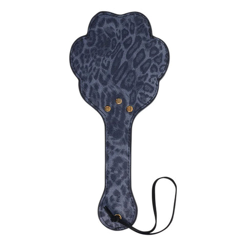 Sex and Mischief Cougar Paw Paddle Navy and Gold Spanking Paddle Whips & Paddles