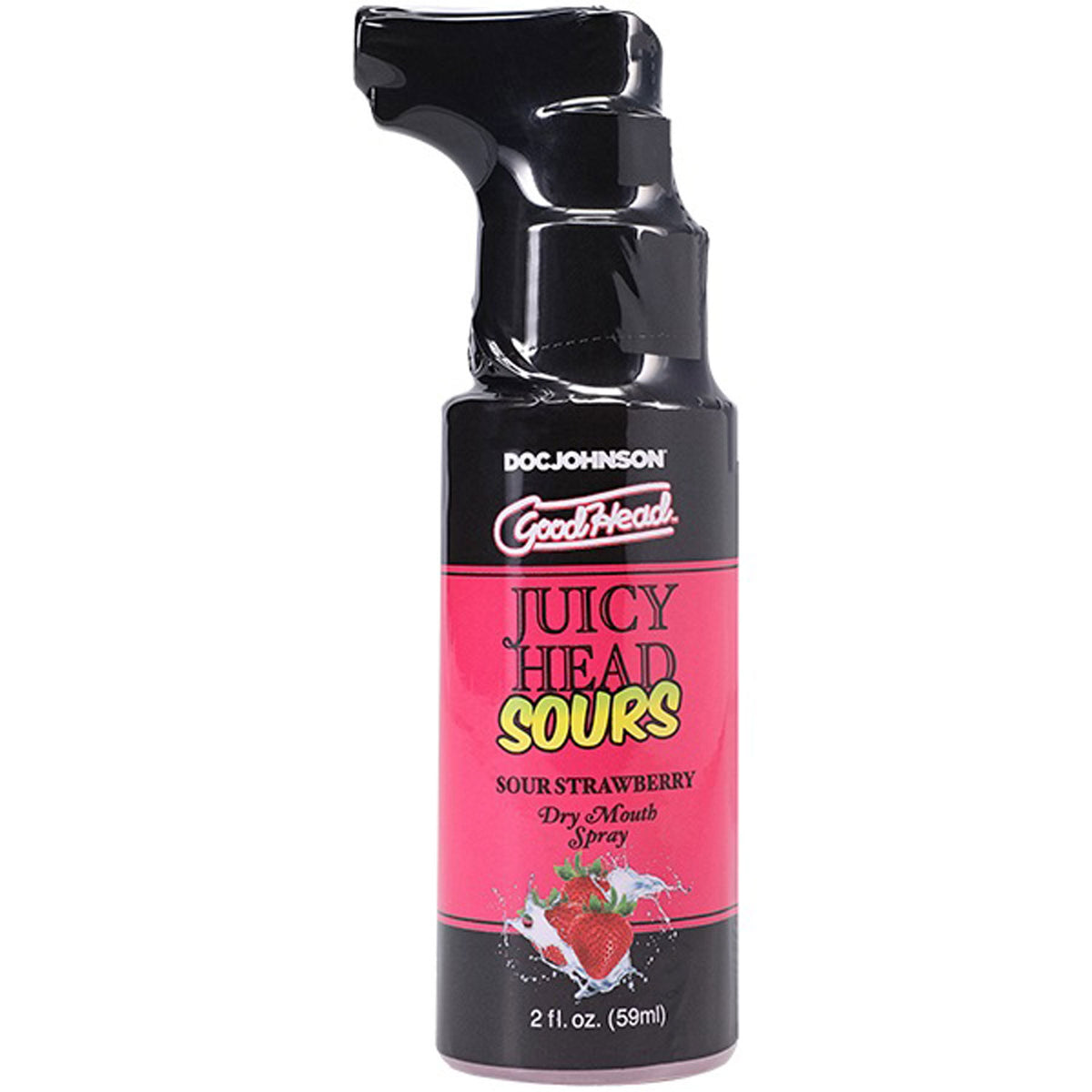 GoodHead Juicy Head Sour Strawberry Dry Mouth Spray 2 Oz > Lube > Oral Gels & Sprays