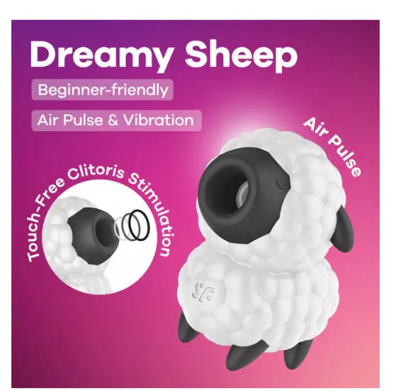 Satisfyer Dreamy Sheep – Compact Air Pulse and Vibrator Toy > Sex Toys For Ladies > Air Pulsation