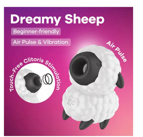 Satisfyer Dreamy Sheep – Compact Air Pulse and Vibrator Toy