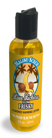 Love Lickers Fuzzy Navel Edible Warming Massage Oil 1.76 oz Yellow Massage Oil