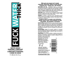 FuckWater Thick – 8oz Clear Water-Based Lubricant Clear > Lube > Water Based