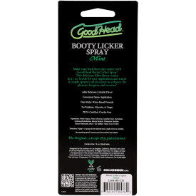GoodHead Booty Licker Spray - Mint 29 ml - Lickable Pleasure Oral Gels & Sprays