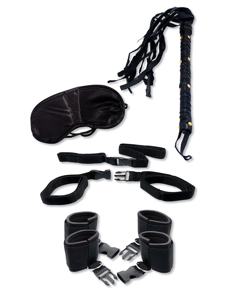 Fetish Fantasy Bedroom Bondage Kit with Restraints and Whip > Bondage Gear > Bondage Kits