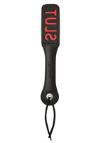 Leather Impression Paddle 12 Inch Hand-Stitched Leather Paddle > Bondage Gear > Paddles