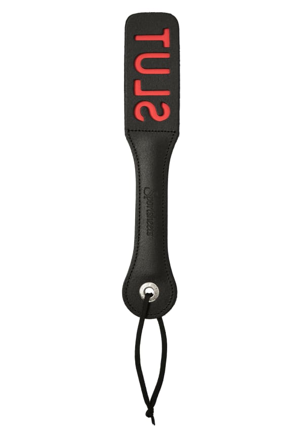 Leather Impression Paddle 12 Inch Hand-Stitched Leather Paddle > Bondage Gear > Paddles