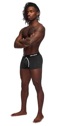 Male Power The Helmet Short Boxer Shorts X-Large Black Comfort Black Mens Thongs