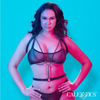 Euphoria Collection Plus Size Multi Chain Halter Harness with Vegan Leather and Velvet Interior > Clothes > Womens Harnesses