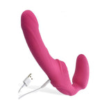 Adam & Eve STRAP-ONS Pink Adam & Eve Eve's Vibrating Strapless Strap-On 810124860936