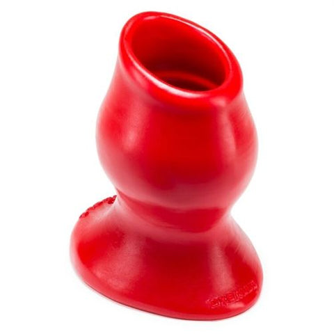 Pig Hole 5 XXL Red Hollow Silicone Buttplug for Men Red > Anal Range > Tunnel and Stretchers