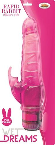 Wet Dreams Rapid Rabbit Vibrator Magenta for Intense Pleasure Pink VIBRATORS-RABBIT