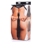 Midnight Fox Glass Anal Plug with Long Black Fur Tail > Anal Range > Tail Butt Plugs