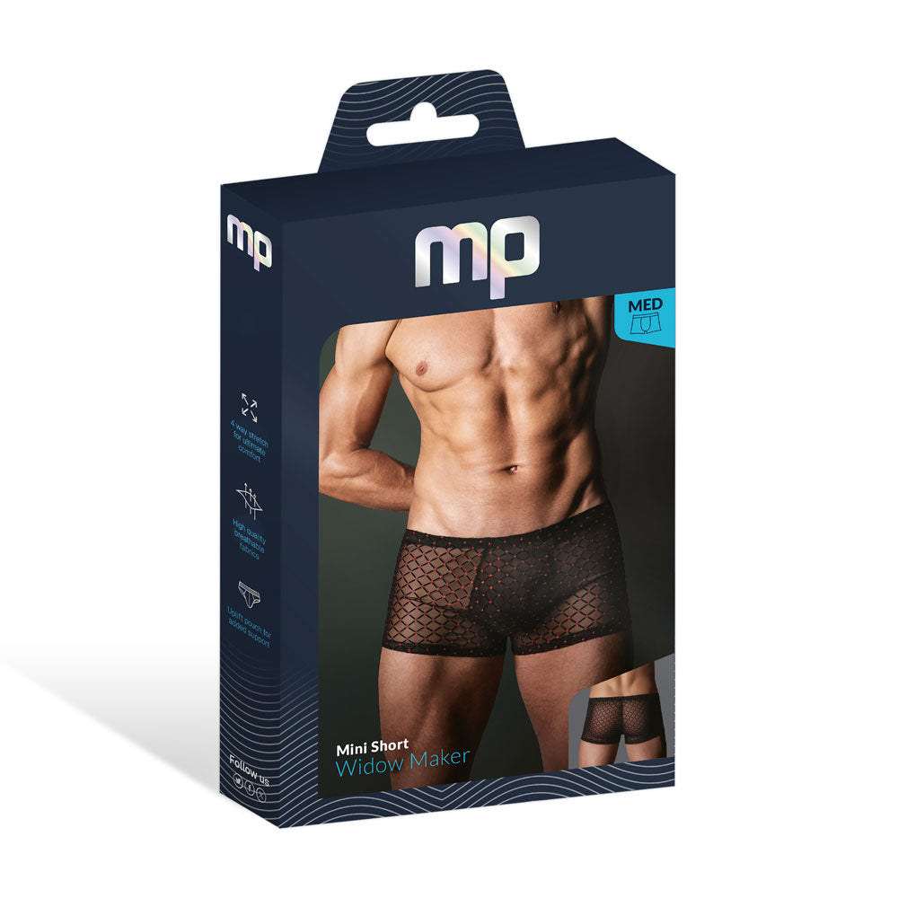 Male Power Widow Maker Mini Pouch Short (Black) – Boxer Shorts Black Medium > Clothes > Mens Trunks
