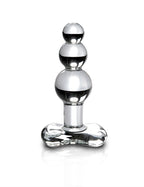 Icicles Clear Glass Anal Plug with Tapered Tip – Smooth Glass Anal Toy Clear > Glass > Toys