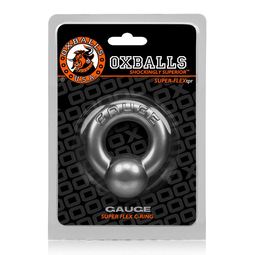 Oxballs Gauge Black Cockring Durable Steel Inspired Design Cockrings