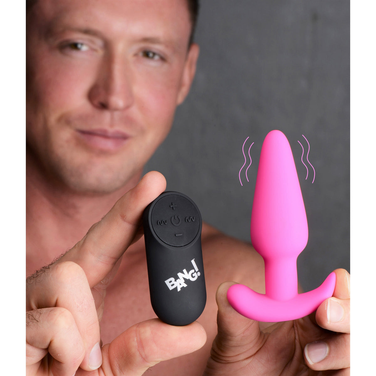 Remote Control 21x Silicone Butt Plug Vibrator Pink Toy > Anal Range > Vibrating Butt Plugs