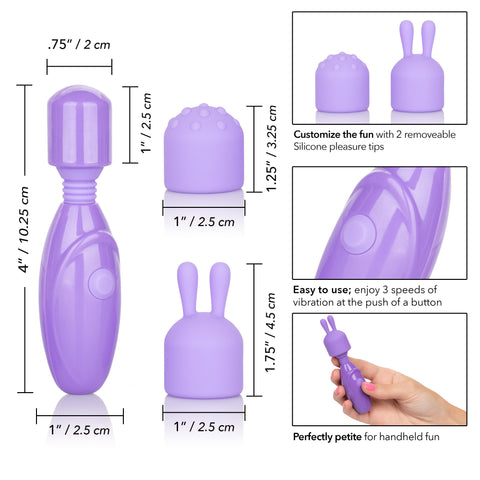 Dr Laura Berman Olivia Rechargeable Mini Massager With Attachments Electric Massager