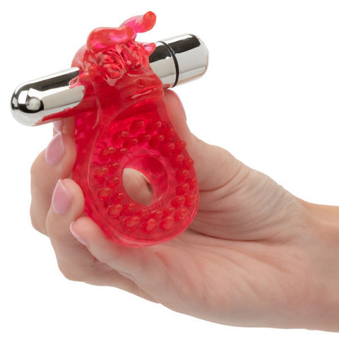 Couple's Raging Bull Vibrating Cockring with Stimulator Cock Rings Vibrating