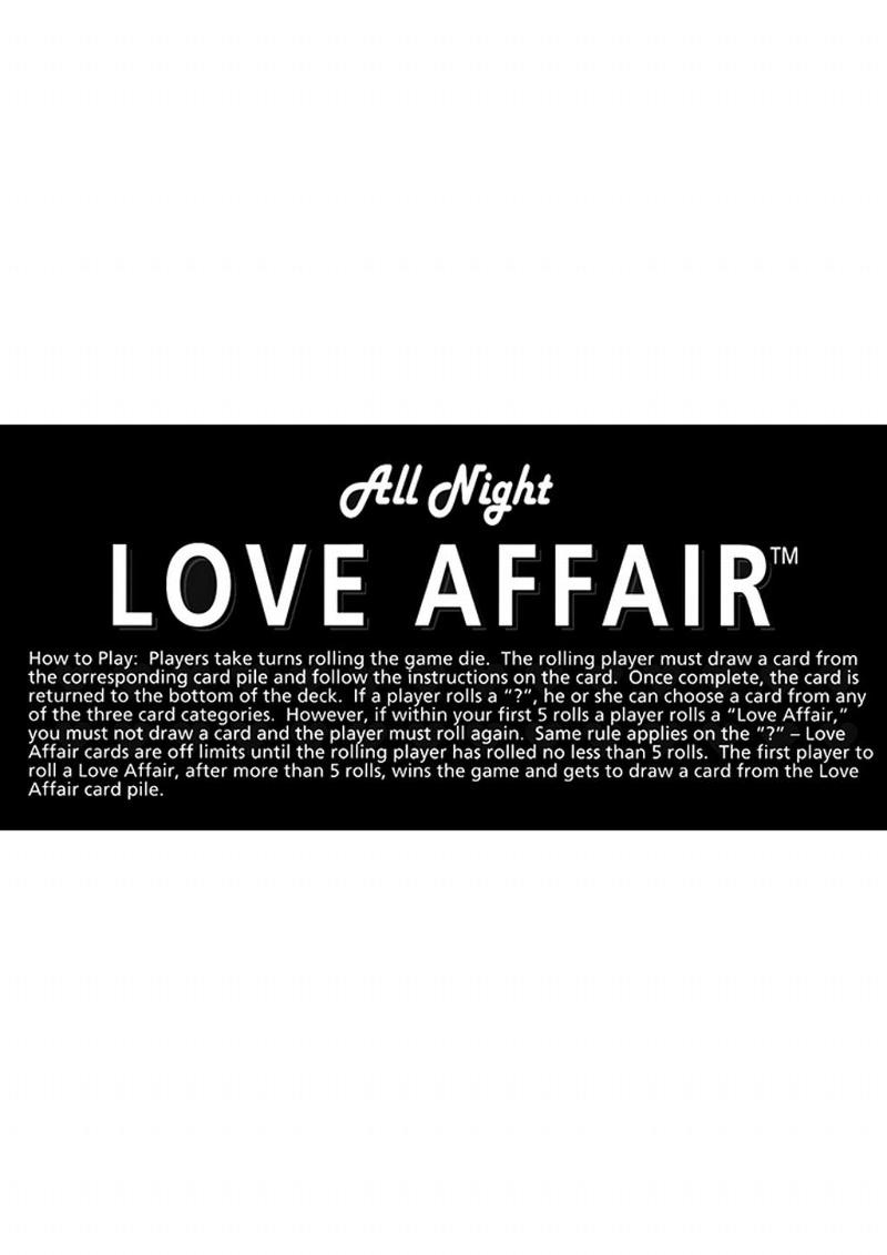 All Night Love Affair - Adult Card Game > Novelties > Card Games