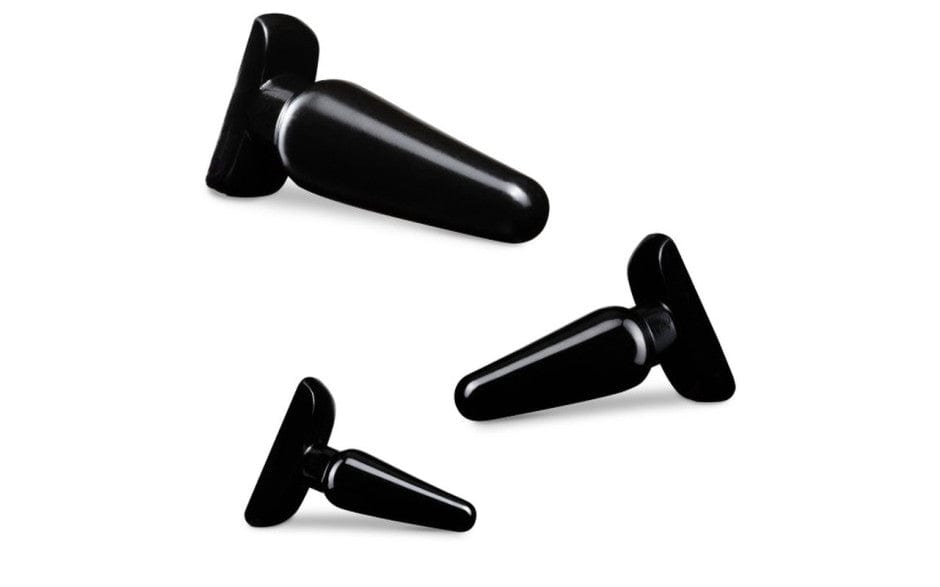 Anal Adventures 3 Pc Basic Plug Kit Black ANAL TOYS