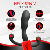 Aneros ANAL TOYS Black Aneros Helix Syn V -  Vibrating Prostate Massager 860003886762