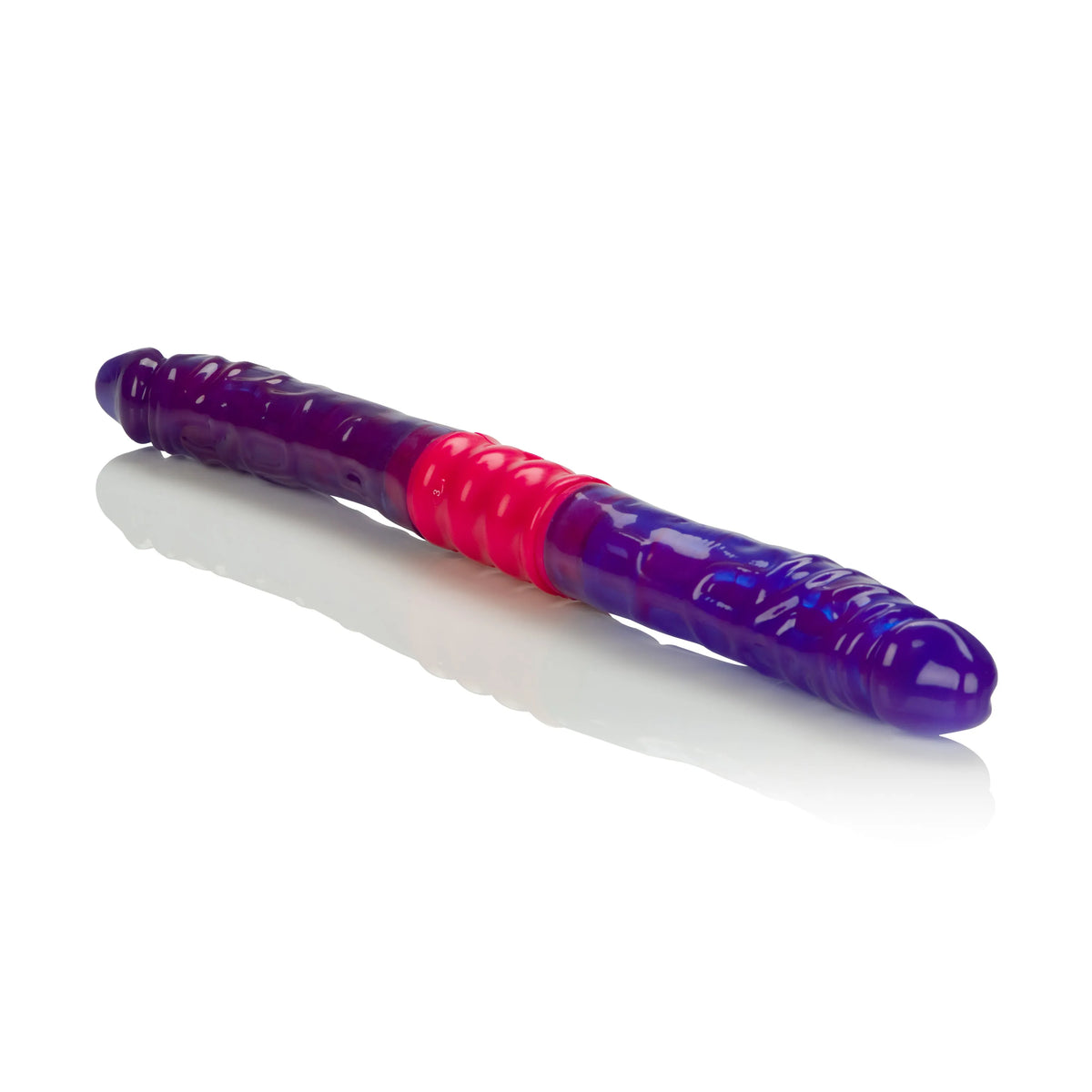 Dual Vibrating Flexi Dong – Flexible Soft Jelly Double Vibrator > Dildos > Double Dildos