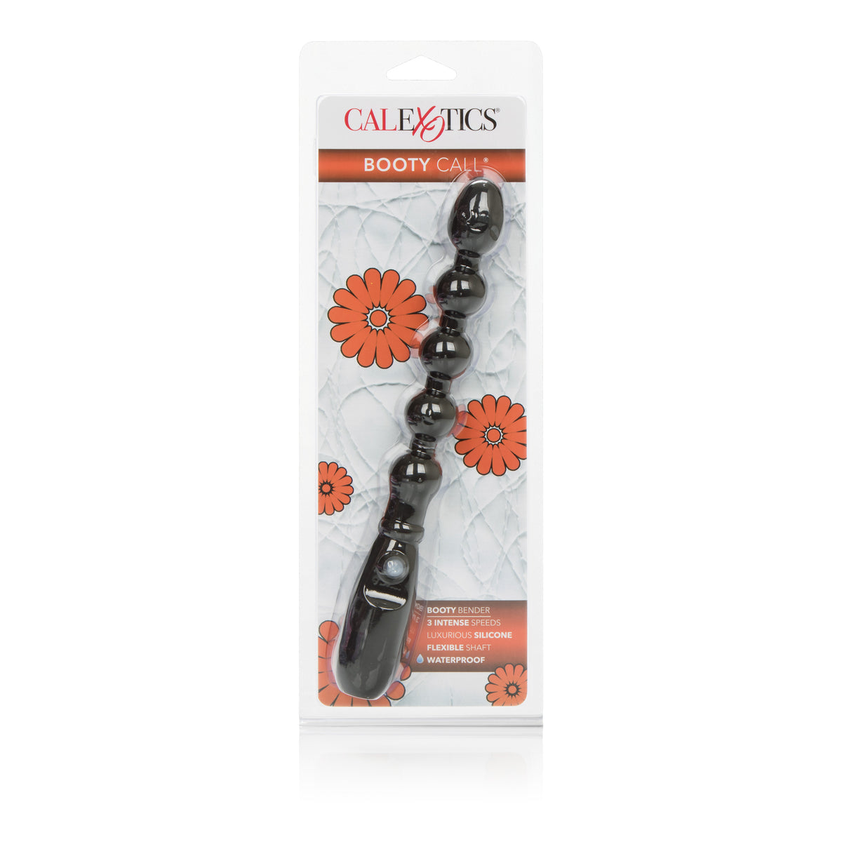 Booty Call Booty Bender Black Silicone 7" Anal Vibrator Toy > Anal Range > Anal Beads