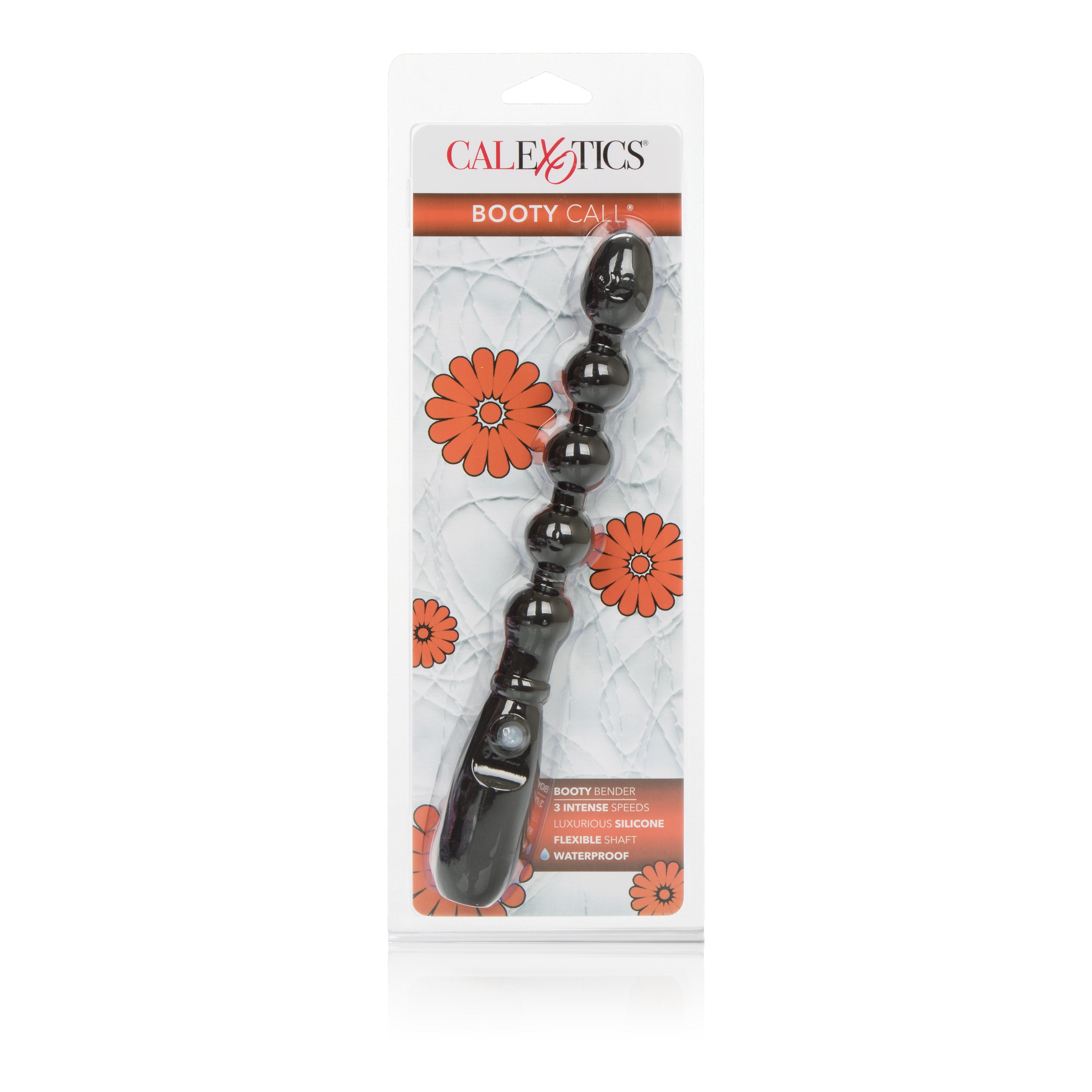 Booty Call Booty Bender Black Silicone 7" Anal Vibrator Toy > Anal Range > Anal Beads