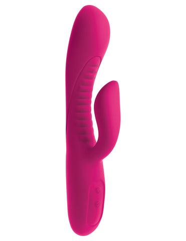 Ultimate Rabbit Vibrator No 2 Fuschia Dual Motor Pleasure VIBRATORS-RABBIT