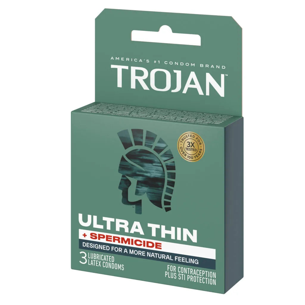 Trojan Ultra Thin Armor Spermicidal Condoms - 3 Pack > Essentials > Condoms
