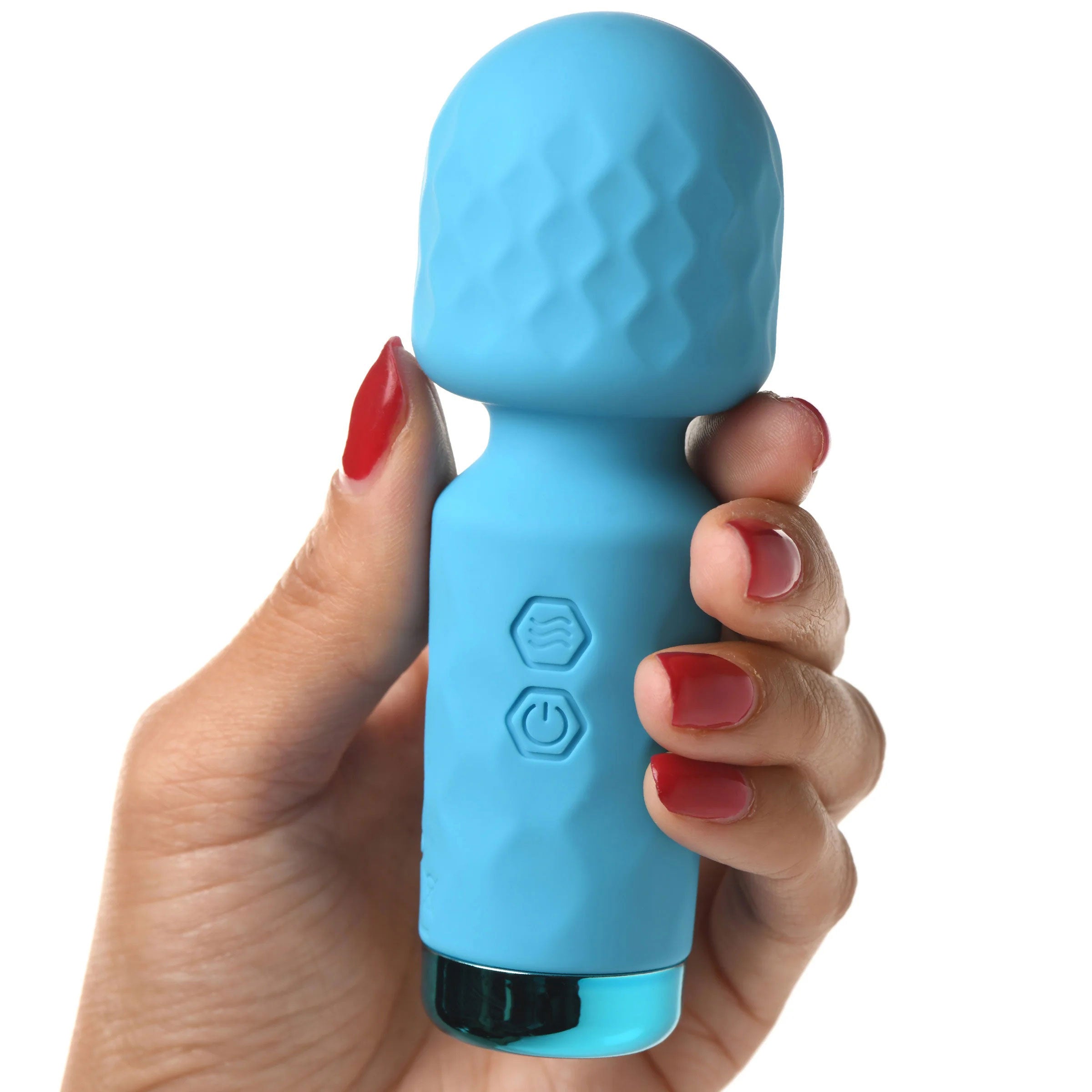 Bang 10X Mini Silicone Wand Blue 4.5 Inch Powerful Vibration Flexible Neck Secondary image