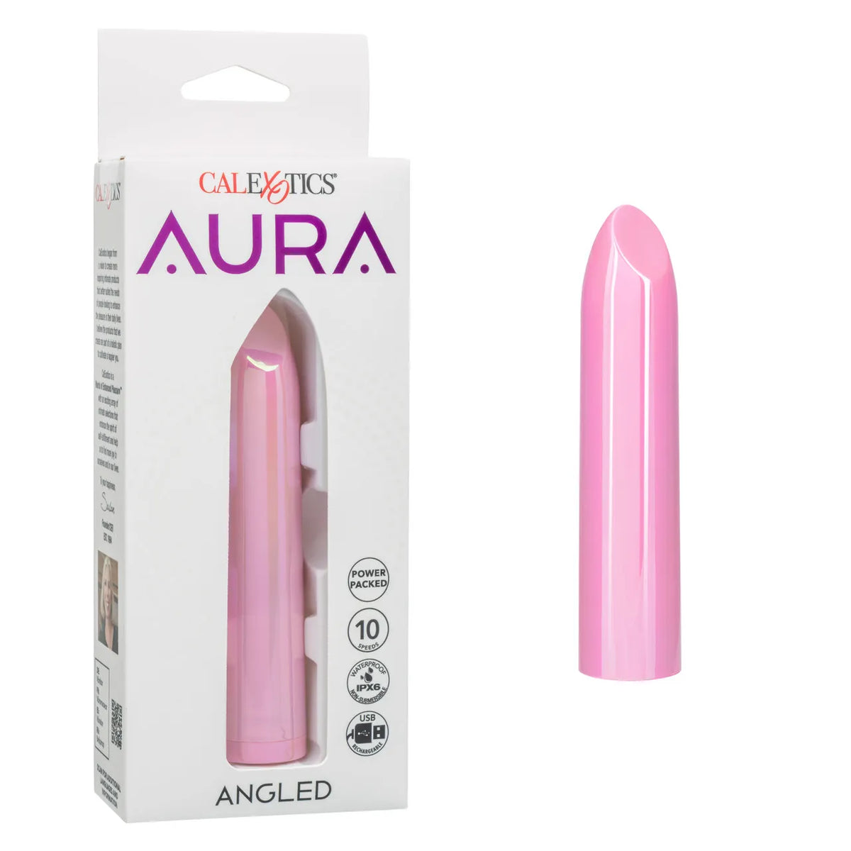 Aura Angled Stimulator – USB Rechargeable Waterproof Compact Vibrator > Vibrators > Mini Vibrators