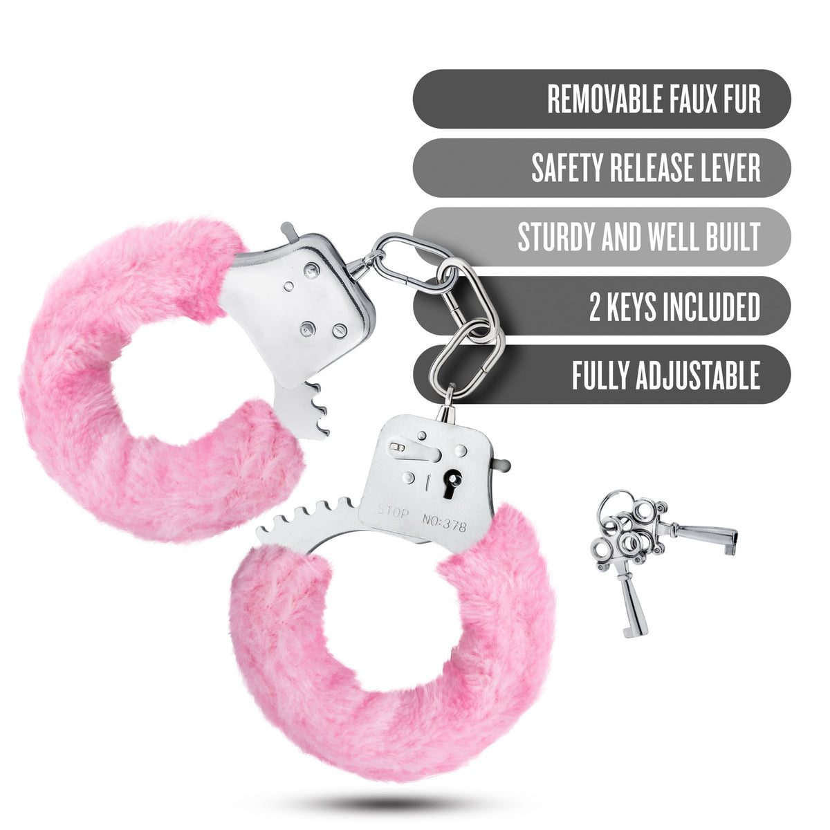 Temptasia Adjustable Fluffy Hand Cuffs > Bondage Gear > Handcuffs