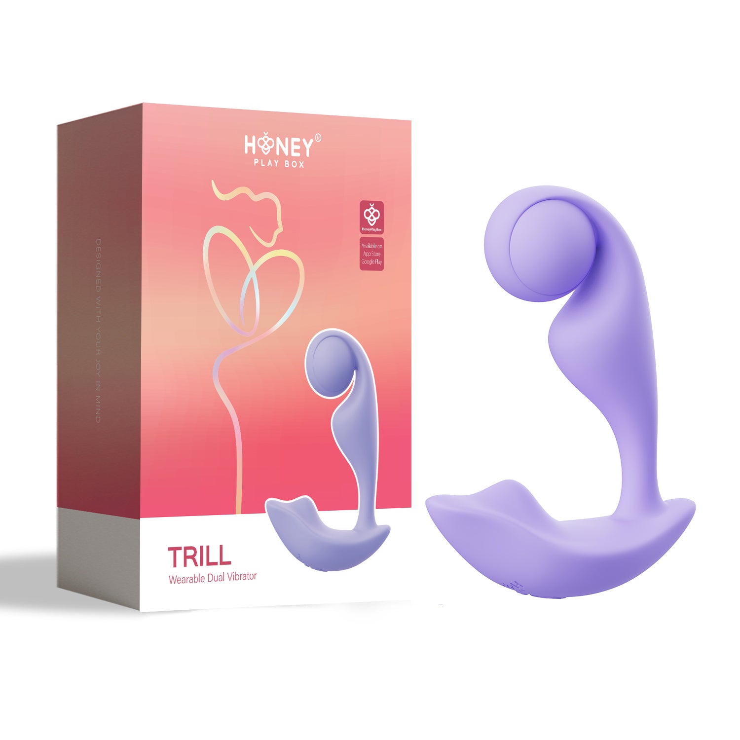 Trill Wearable Dual Vibrator (Lavender) – Dual Stimulation Vibrator Purple > Sex Toys For Ladies > Panty Vibes Main image