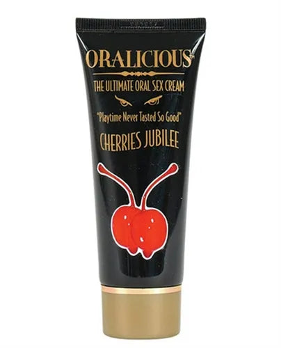 Oralicious Cherries Jubilee – Oral Sex Cream 2 Fl Oz Red > Lube > Oral Gels & Sprays