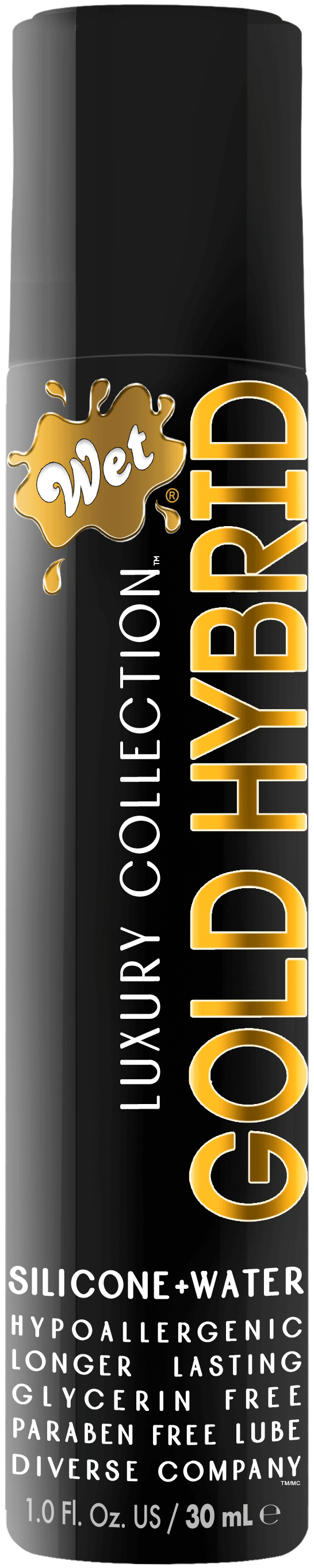 Wet Gold Hybrid Water Silicone Blend – Hypoallergenic Lubricant 1 Fl Oz Default Title > Lube > Hybrid Main image