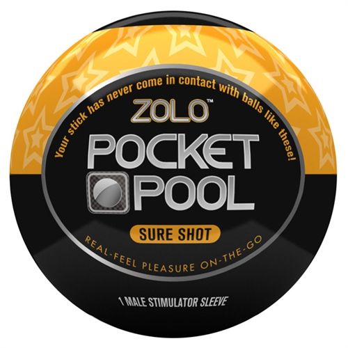 Pocket Pool Sure Shot Disposable Masturbation Sleeve for Men Yellow Strokers - Cup|Egg