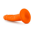 Neo Dual Density 6 Inch Orange Dildo, suction cup base