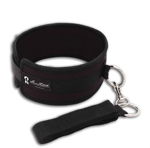 Neoprene Collar and Leash Set – Comfortable Bondage Accessory Black > Bondage Gear > Collars & Leashes