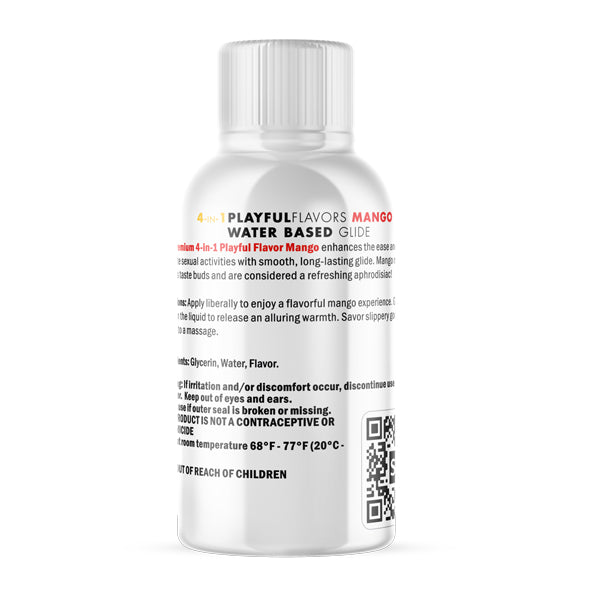 Playful Flavours 4 In 1 Mango 1oz/29.5ml Pleasure Lube Flavoured Lube