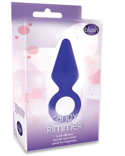 Candy Rimmer Indigo Silicone Anal Plug for Safe Gentle Play Blue Butt Plugs