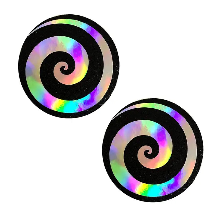 Dom Squad Wet Vinyl Coffin Nipple Cover Pasties – Set of 2 Pasties > Clothes > Pasties