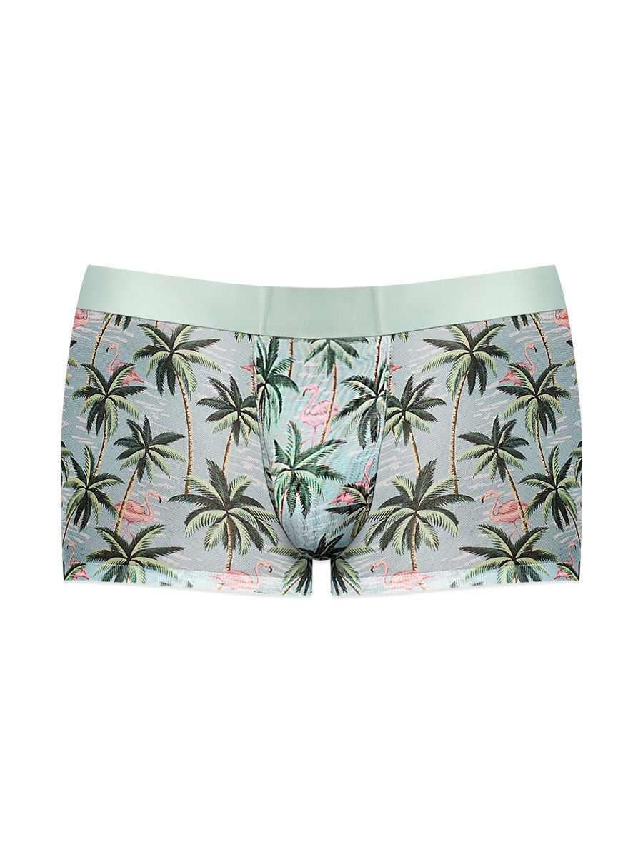 Sheer Prints Seamless Sheer Short Mens Underwear Flamingo XL Mens Trunks