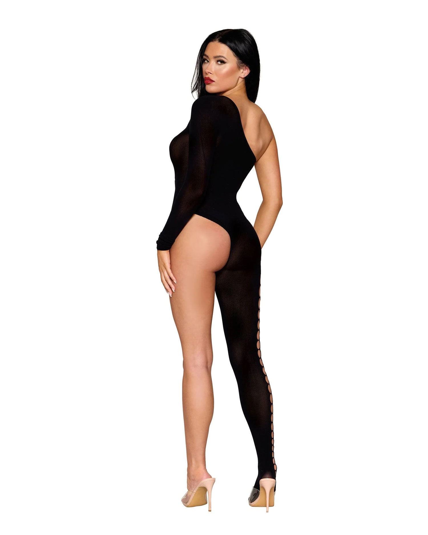 Dreamgirl Black One Size Bodystocking Lingerie Apparel Bodystocking