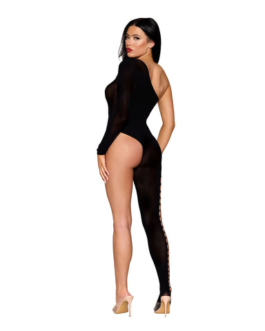 Dreamgirl Black One Size Bodystocking Lingerie Apparel Bodystocking