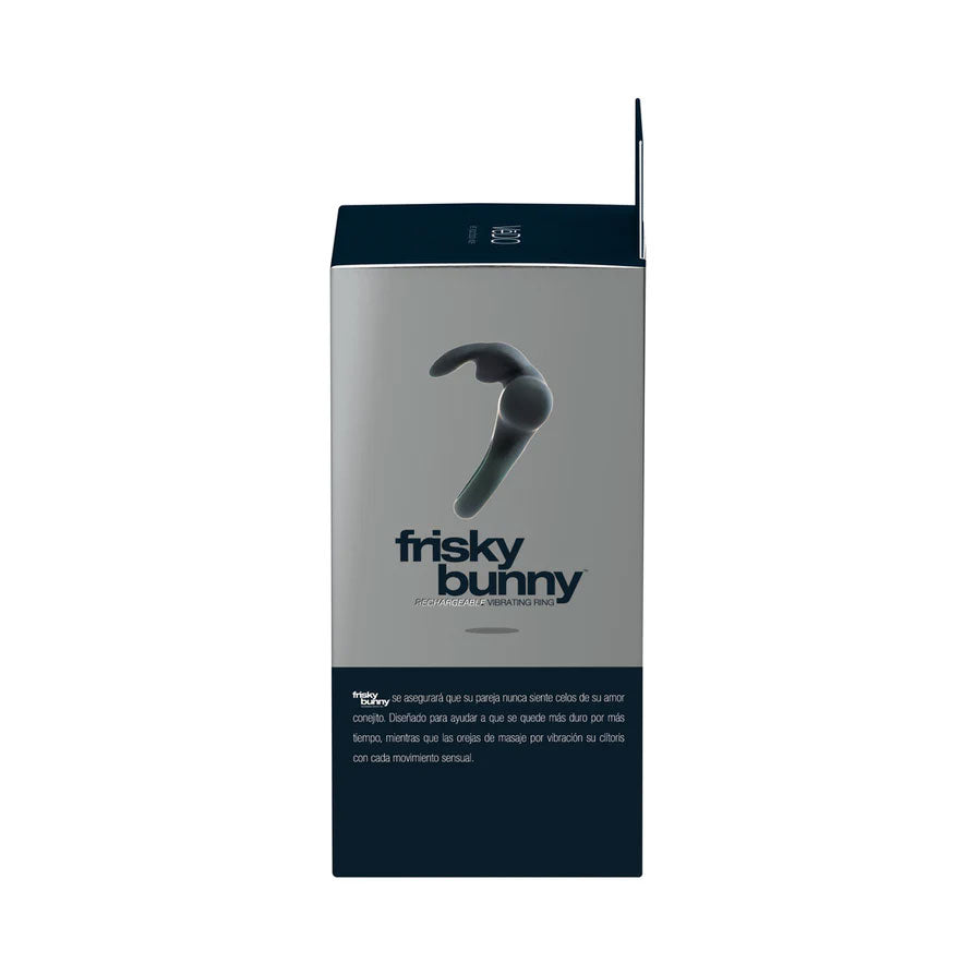 Ohhh Bunny Frisky Bunny Vibrating Ring Black Pearl Sex Toy > Cock Ring > Vibrating