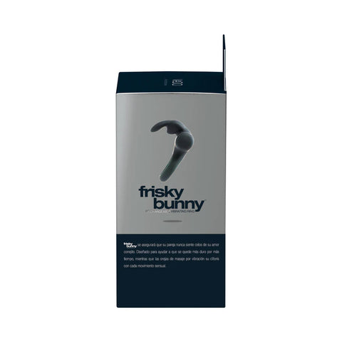 Ohhh Bunny Frisky Bunny Vibrating Ring Black Pearl Sex Toy Cock Rings Vibrating